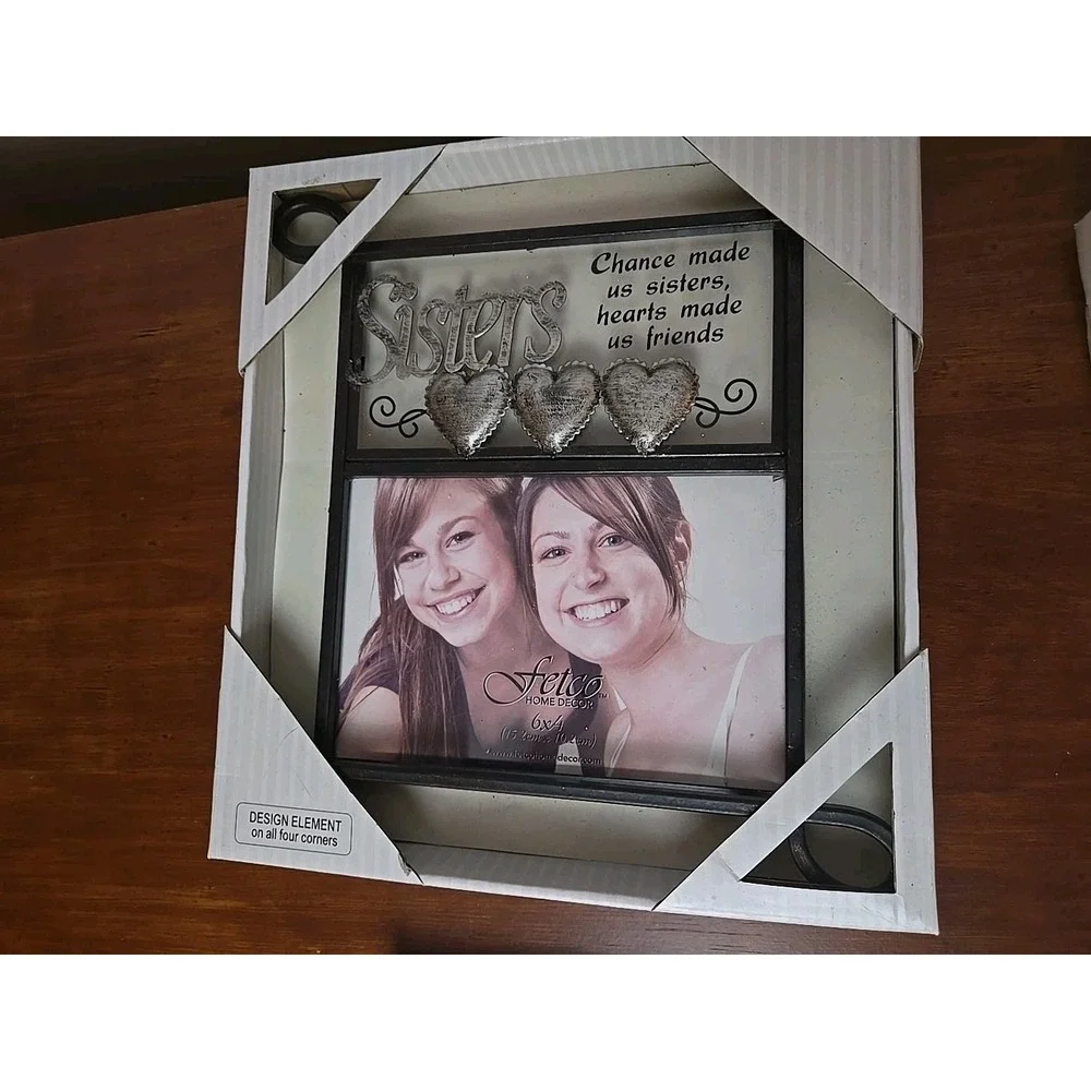 Lot of 4 MCM Silver Gold Tone Picture Frames FETCO 4x6 3x5‎ New